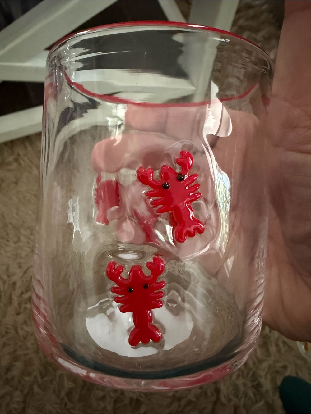 Red Lobster Accent Clear Icon Glass Tumbler - 16 fl oz